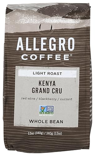 Allegro Coffee Kenya Grand Cru Whole Bean Coffee, 12 oz
