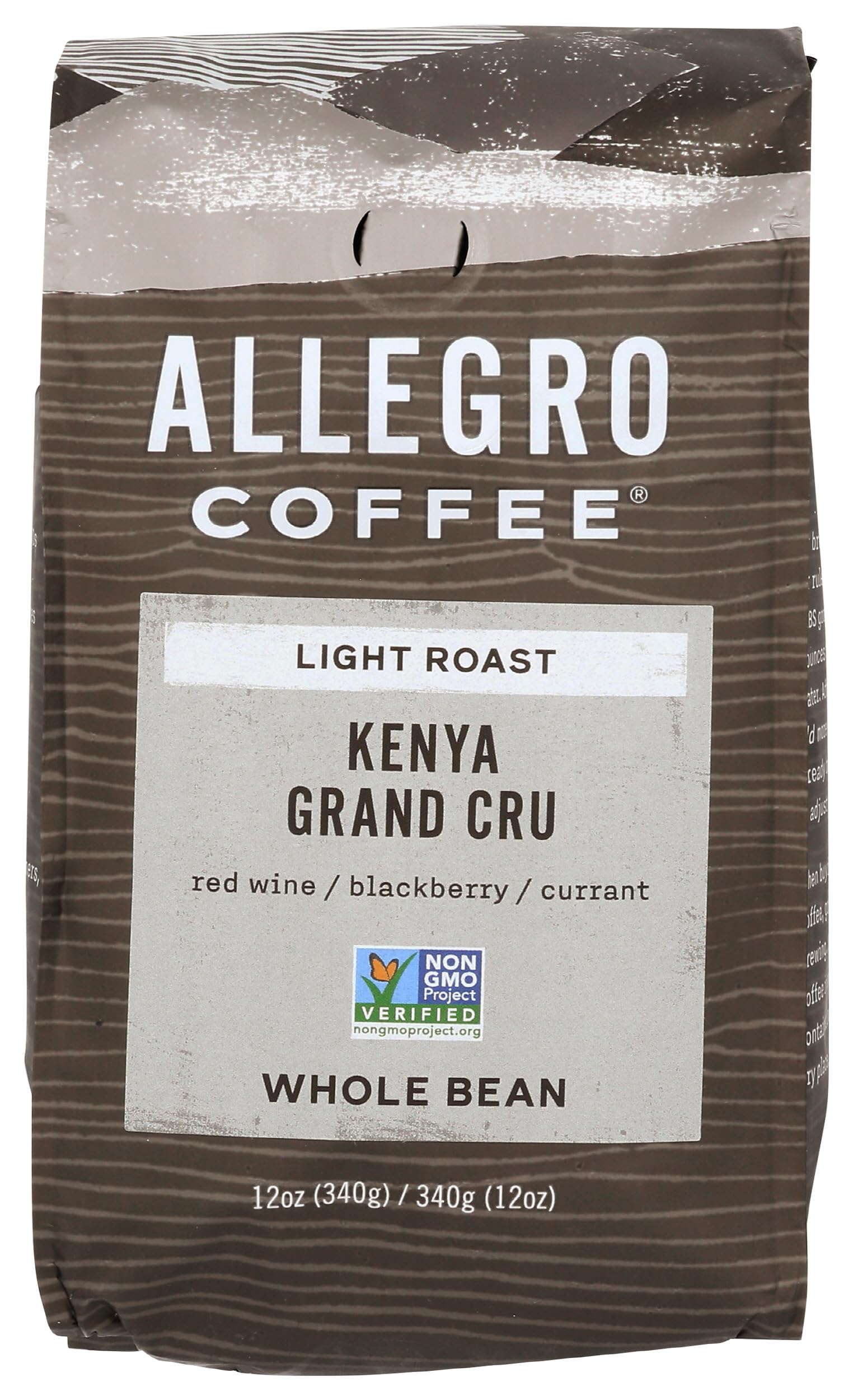 Allegro Coffee Kenya Grand Cru Whole Bean Coffee, 12 oz