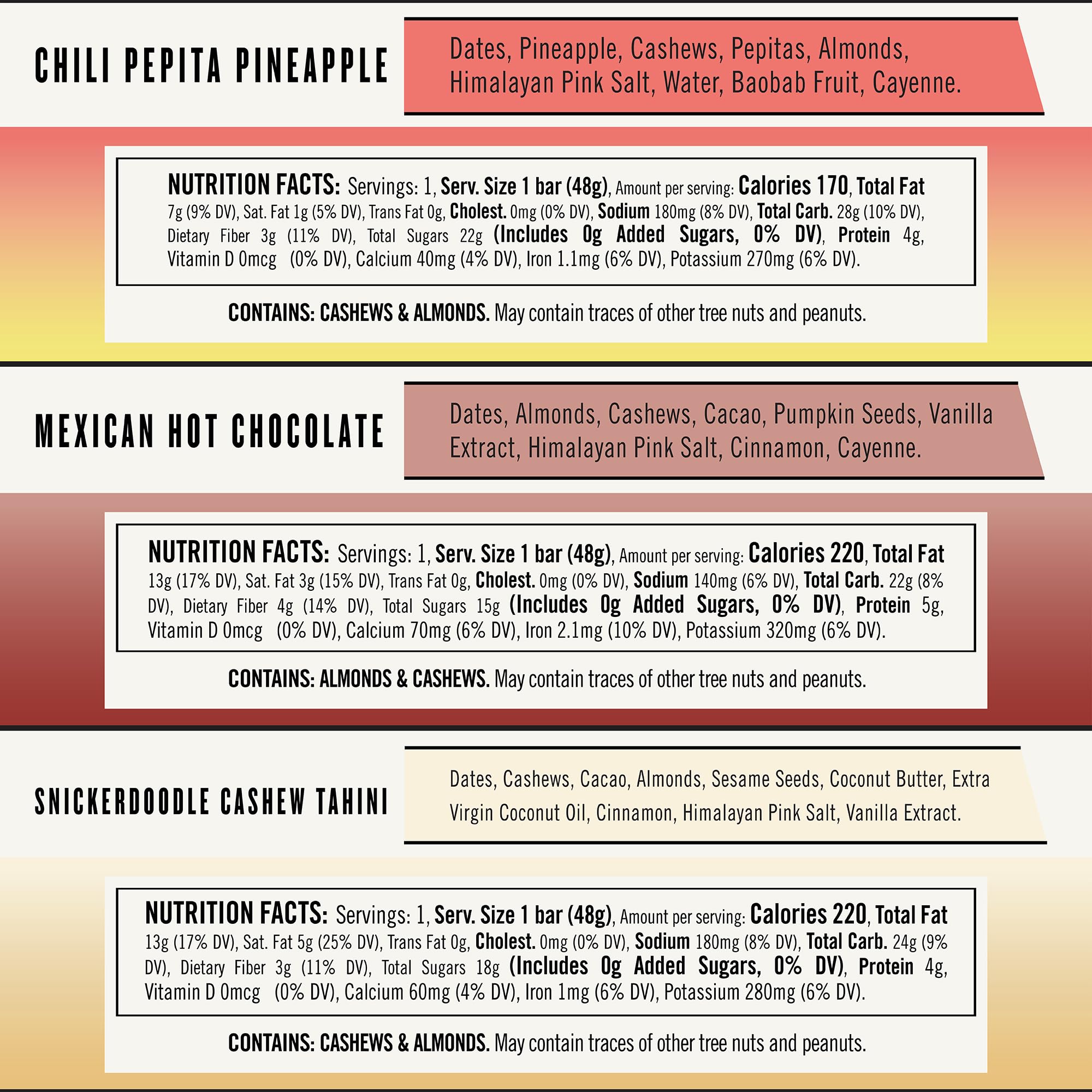 Thunderbird Bars Energy Snack, Gluten-Free with Protein, Healthy Real Food, Vegan Paleo Non-GMO, No Added Sugar, Sweet Spicy Savory Variety Flavor