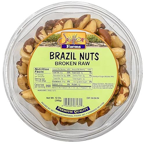 Brazil Nuts | Broken Raw | Non-GMO | Premium Quality | Bulk Value Size 12 Oz