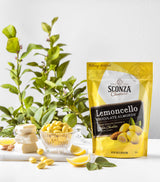 Sconza Lemoncello Lemon Cream & White Chocolate Almonds | Inspired by Italy's Lemon Groves | Made in the USA | Pack of 1 (24 Ounce)