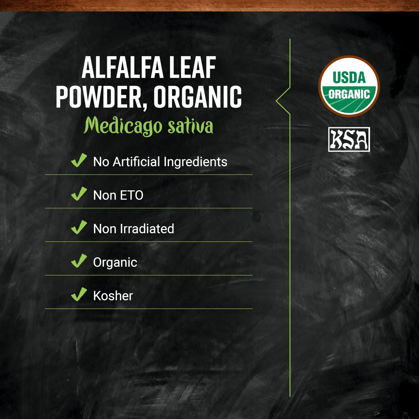 Frontier Co-op Organic Alfalfa Leaf Powder, 1-pound Bulk Bag, Rich in Vitamins & Minerals, Key for Wellness Teas, Vegan