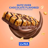 LUNA Bar - Nutz Over Chocolate Flavor - Snack Bars - Non-GMO - Gluten-Free Protein Bars - Made with Organic Oats (1 Count)