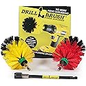 Mini Size Bathroom, Kitchen, and Garage Medium and Stiff Brushes with Extension
