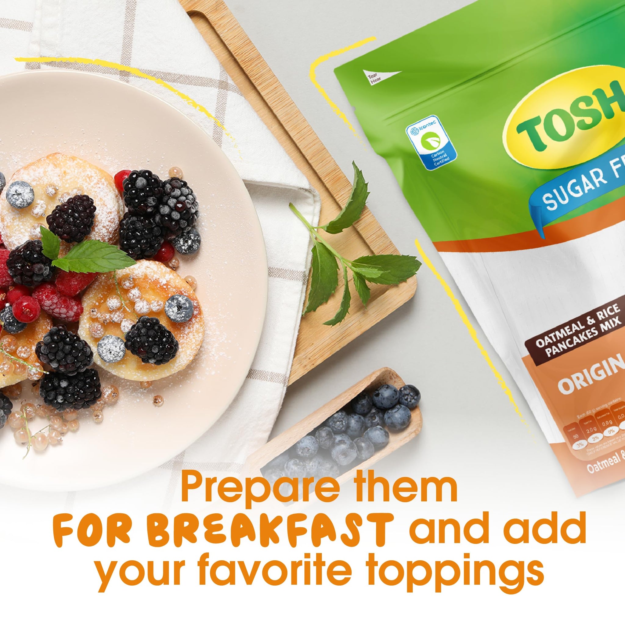 Tosh, Granola with Chia & Seeds, Cholesterol-Free, 10.5 Ounce, Pack of 3.