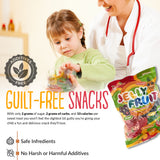 Apexy Jelly Fruit Candy - Assorted Fruit Flavors, Juicy Chewy Gel Snacks, Kids & Adults Party Favors, Fun Treats for Goodie Bags & Events 9.87oz
