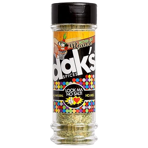 DAK's Spices Nothin' But Ranch Blend | 100% Salt & Sugar Free | Healthy Seasoning | MSG, Preservative & Potassium Chloride Free | Low Carb & Keto