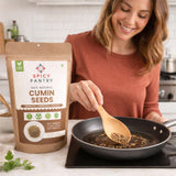 SPICY PANTRY Cumin Seeds 5 lbs - Whole Spice for Curries, Soups, Stews, Jeera Rice & Spice Blends - Non-GMO, Gluten Friendly, Warm & Earthy Aroma