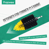 Prozwee 2PACK Tile Corner Drill Brush,Upgraded Powerful Scrubber Brush Made to Tackle Corner Stains,Cleaning Corner of Grout, Tiles, Sinks, Bathtub
