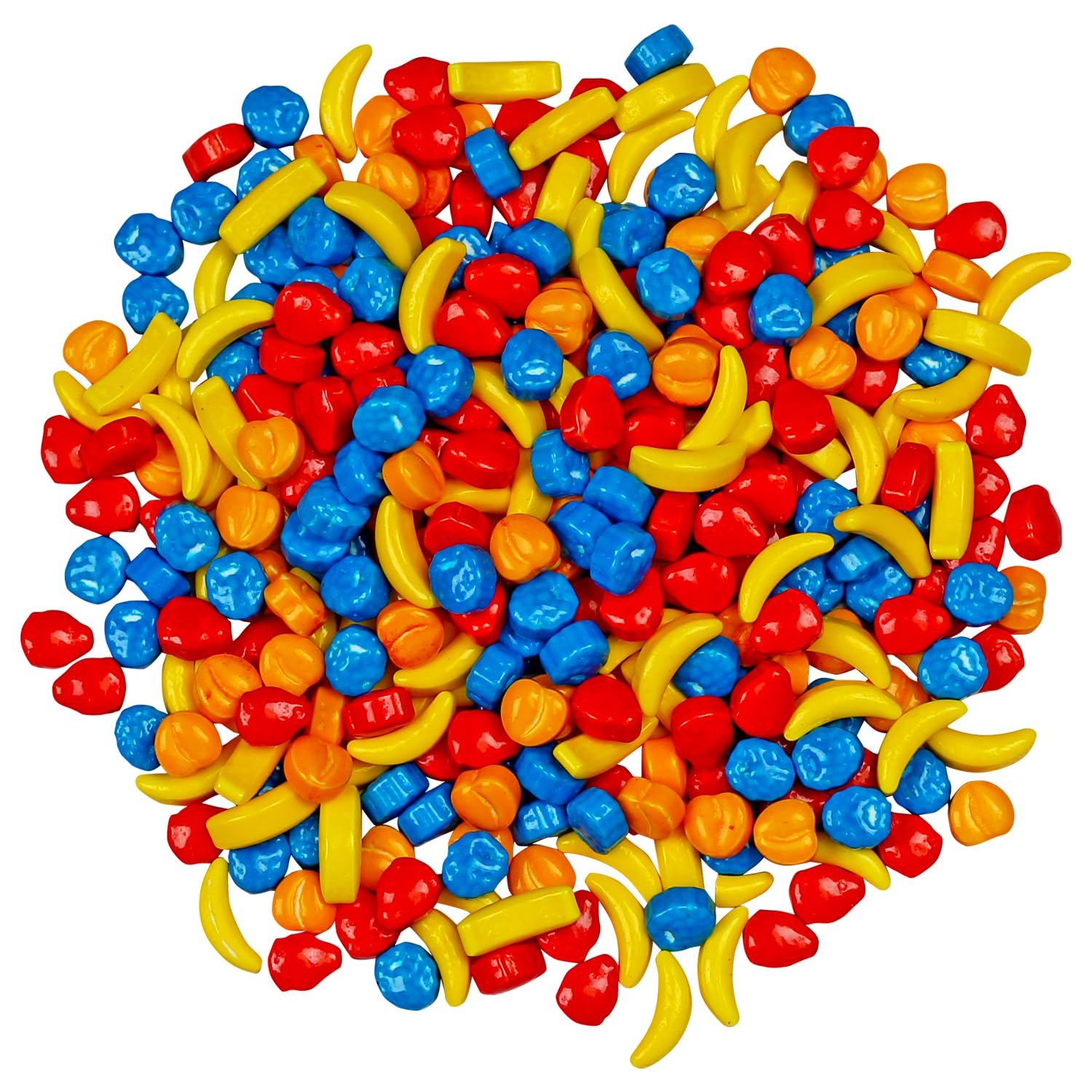 Bulk Fruit Shaped Candies - 2 Pounds - Candy Machine Refills - Party Favors & Events