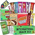 BAZARBUL International Snack Box, 12+ Global Snacks and Treats, Universal Snacking Experience Gift Box for Adults, Teens and Kids (Mini, 12, Count)