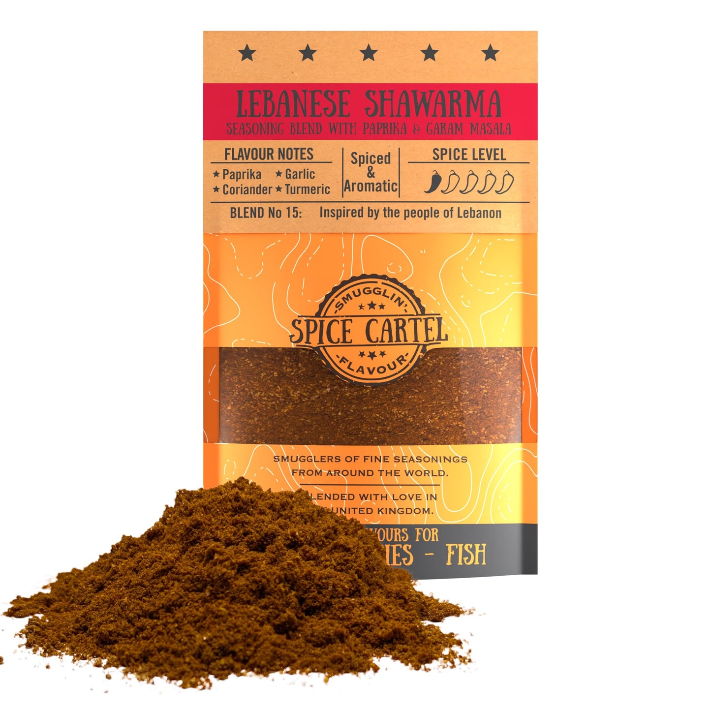 Spice Cartel's Lebanese Shawarma. Artisanal Herb & Spice Blend Inspired by Lebanon. Bring Your Chicken to Life with This Delicious Marinade. 35g