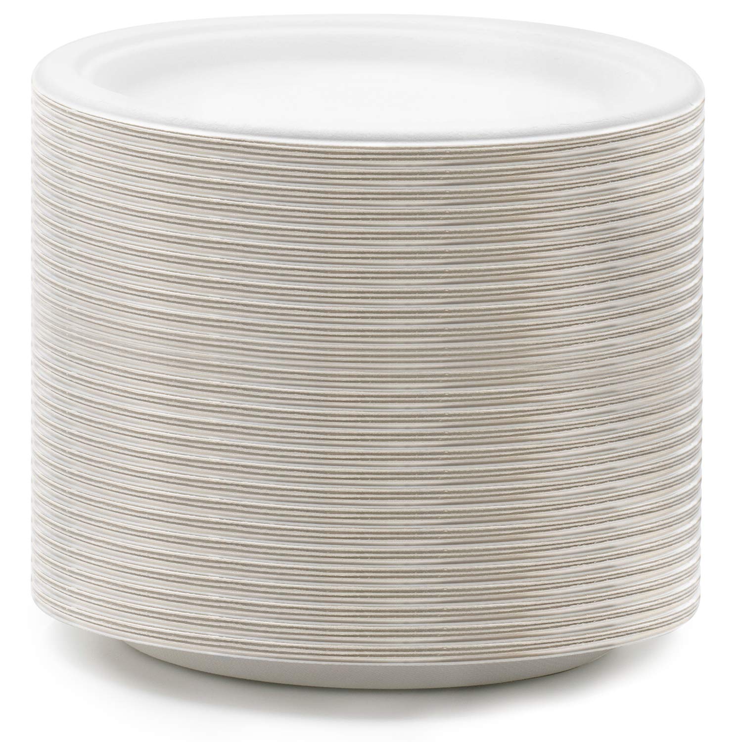 Green Earth - Natural Bagasse (Sugarcane Fiber) Tree Free 9" Paper Plate / Biodegradable / Compostable (500 Counts Disposable Plates?