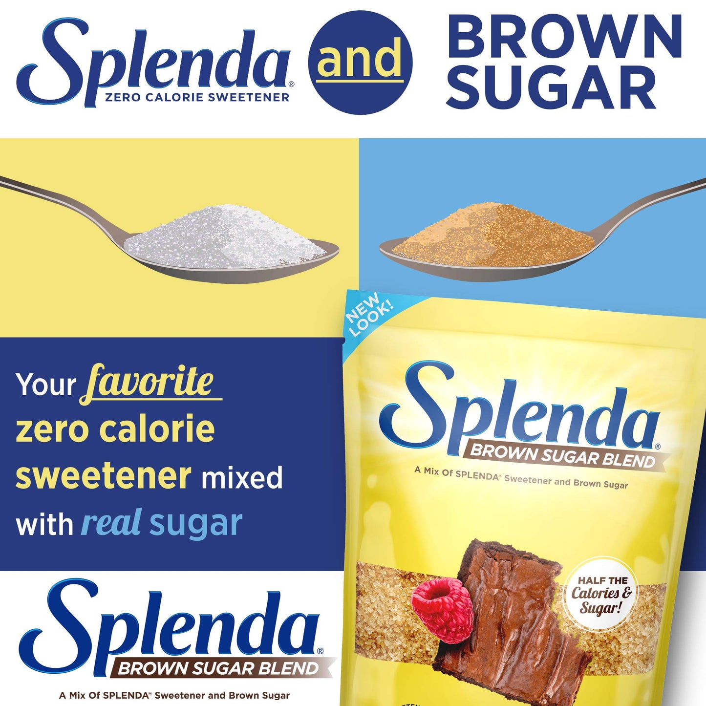 SPLENDA for Baking, 1 Pound Bag Brown Sugar Blend 16 Ounce
