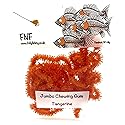 FNF Jumbo Chewing Gum Worm Chenille TANGERINE