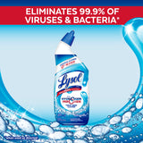 Lysol Toilet Bowl Cleaner Gel, For Cleaning and Disinfecting, Bleach Free, Ocean Fresh Scent, 24oz (Pack of 2)