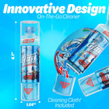 Gunk Getter - Travel Spray Bottle With Microfiber Cap - Glass Cleaner (2 Pack)