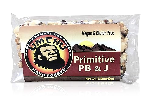 Umchu Bar Primitive PB&J (Box of 12) Vegan-Gluten Free-Hand Made
