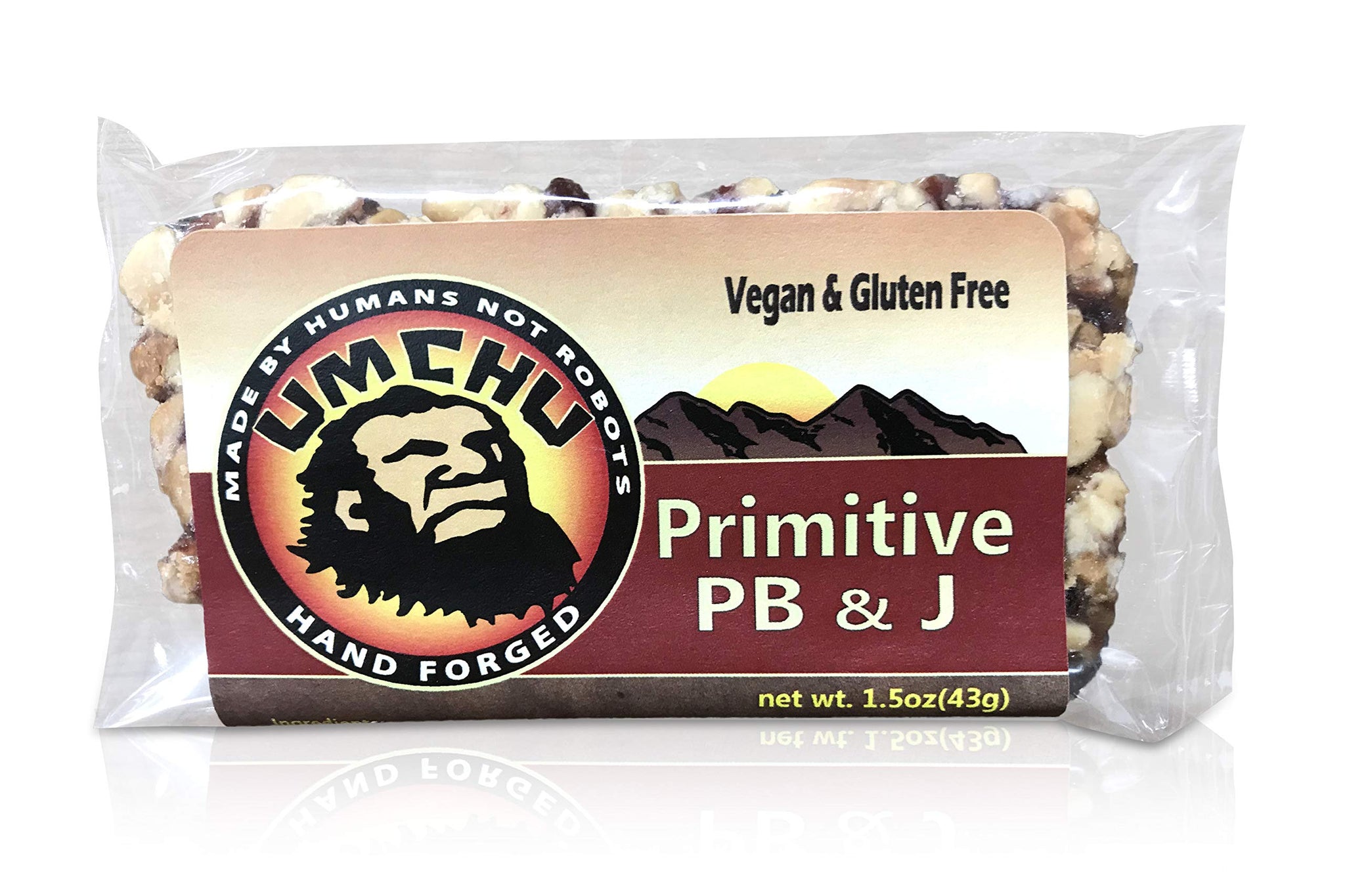 Umchu Bar Primitive PB&J (Box of 12) Vegan-Gluten Free-Hand Made