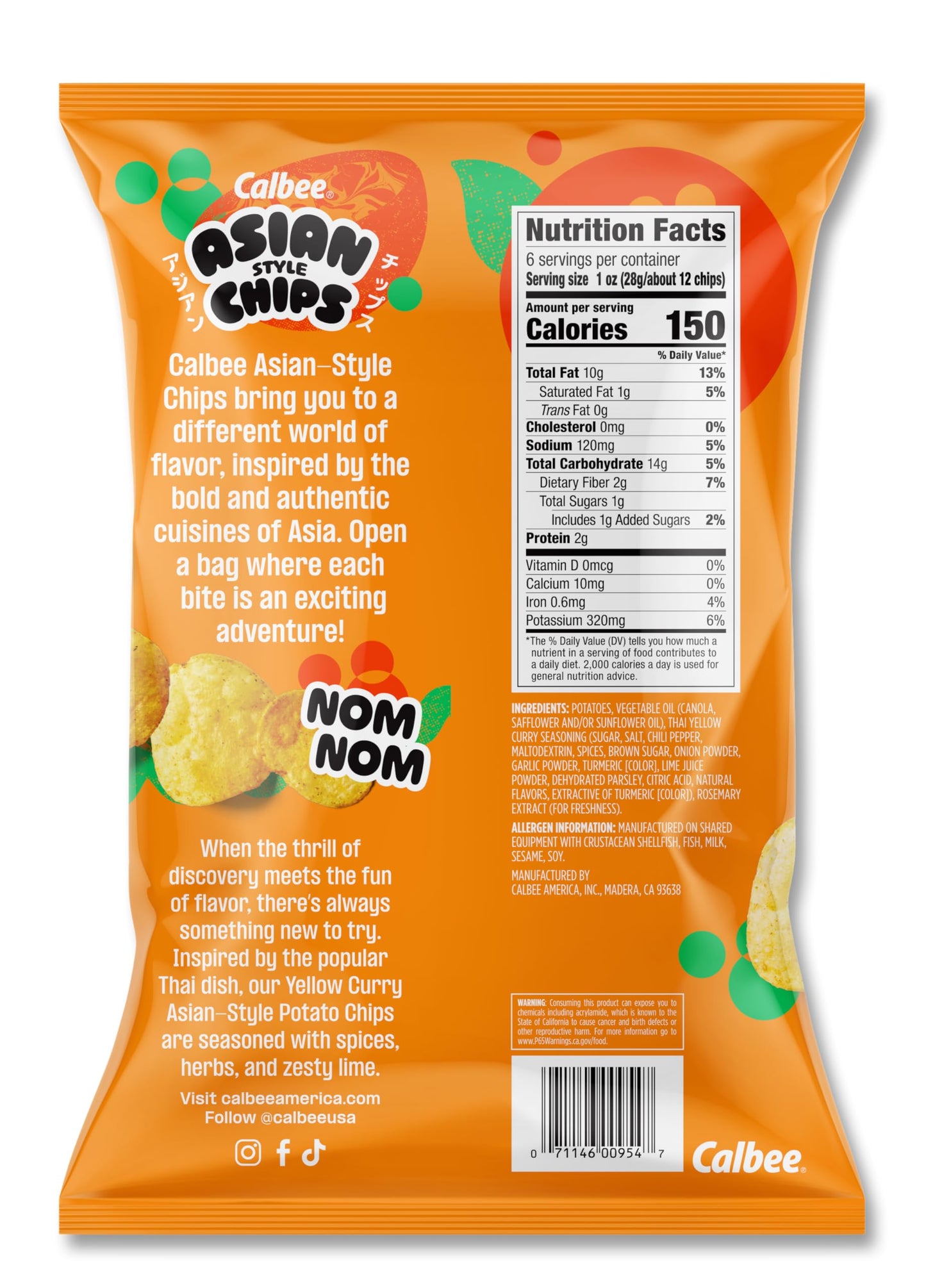 asian chips yellow curry