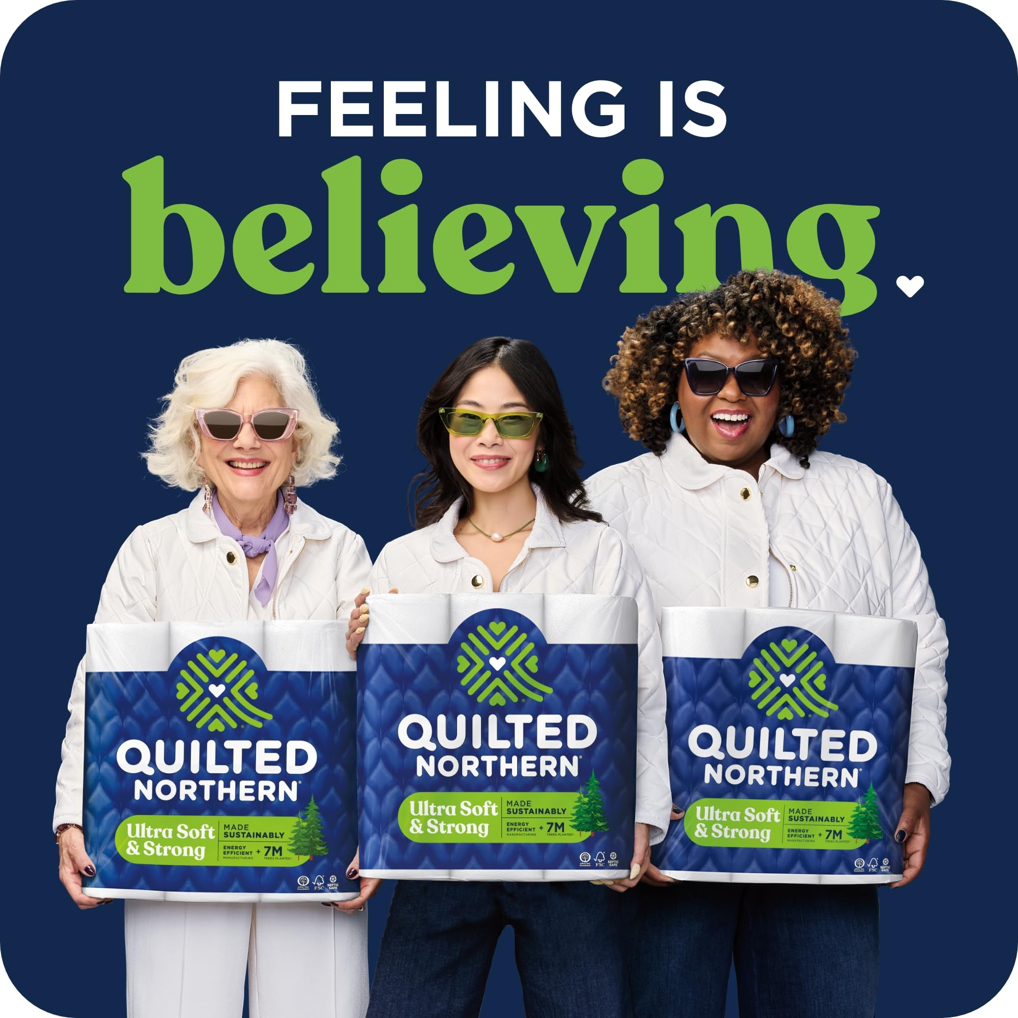 Quilted Northern Ultra Soft & Strong Toilet Paper, 6 Mega Rolls = 24 Regular Rolls, 5X Stronger*, Premium Soft Toilet Tissue