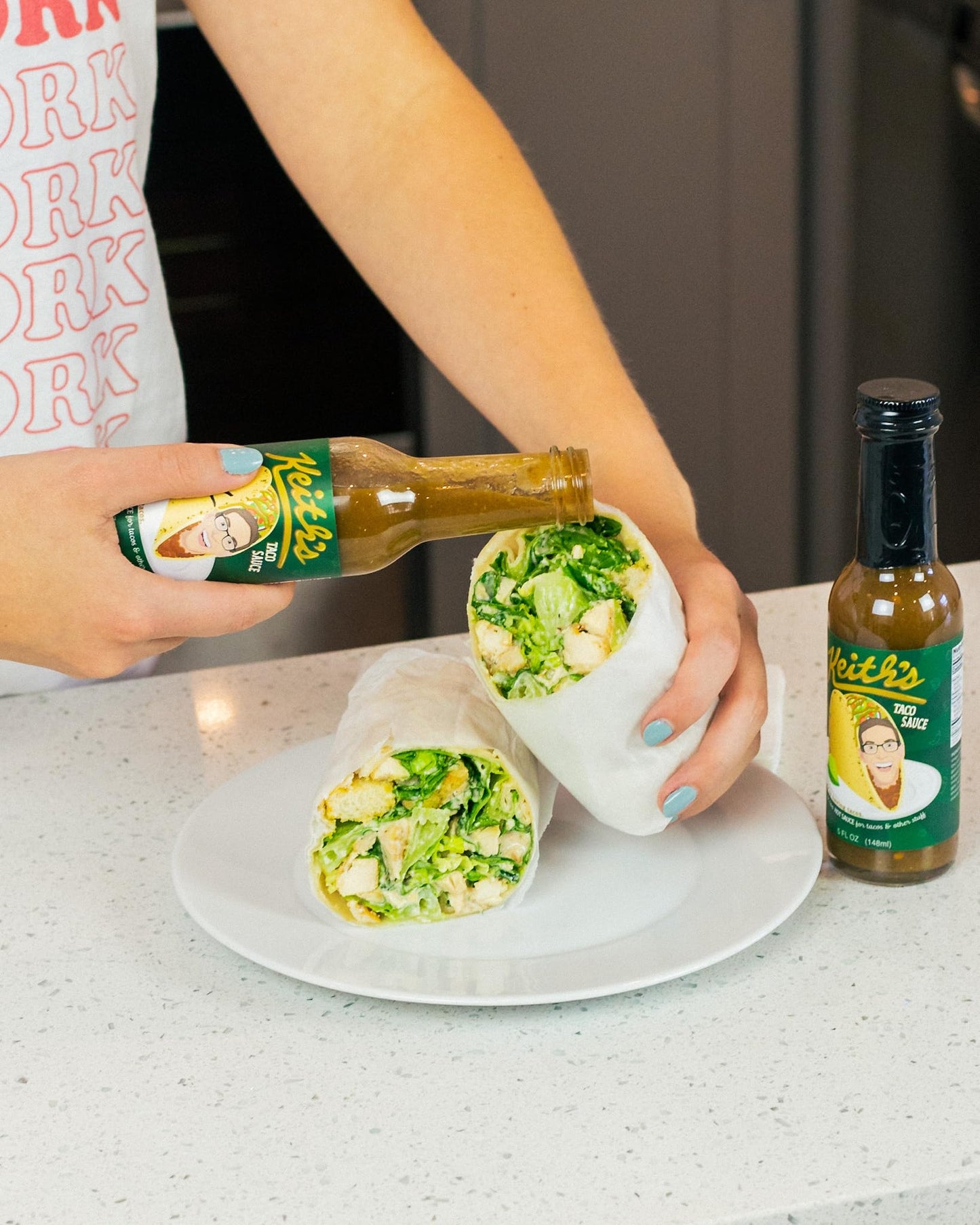 Keith's Taco Sauce by Heatonist, Mild Hot Sauce Made with Natural Ingredients: Serrano & Jalapeno Peppers, 5 fl oz Bottle (1-Pack)