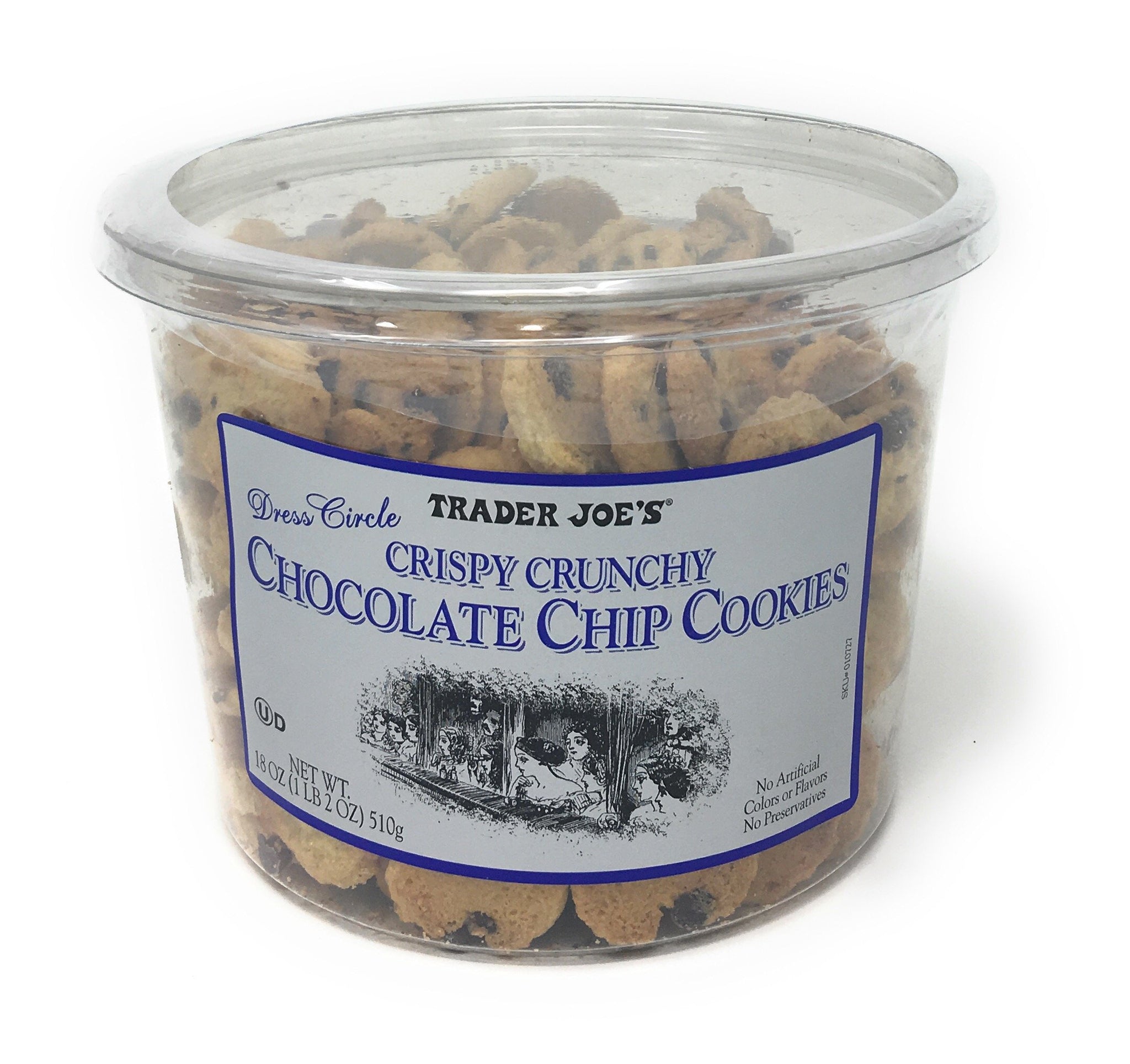 Trader Joe's Crispy Crunchy Chocolate Chip Cookies 18 Oz