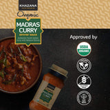 Khazana ORGANIC Madras Curry Indian Simmer Sauce - 12.7oz Jars | Non-GMO, Vegan, Gluten Free, Kosher | Authentic Indian Meals Made Easy at Home!