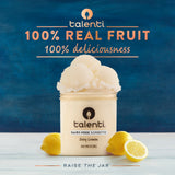 Talenti Dairy-Free Sorbetto Zesty Lemon for Your Next Indulgence, with Real Lemon in Each Jar, 1 pint