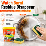 STAINLESS STEEL CLEANER & POLISH - Heavy Duty Cleaning Paste for Stove, Oven, Pans, Cookware, Sink | All Purpose Multi-Purpose Household Cleaner |