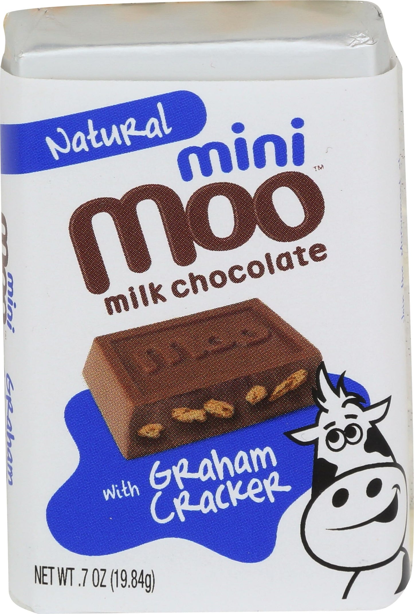 Moo Chocolate Mini Milk Chocolate Graham Cracker Bar, 0.7 OZ