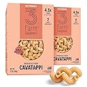 Three Farm Daughters High Fiber Pasta Cavatappi Pack, Low GI, Non GMO Cavatappi Pasta Noodles, Low Net Carb, Made in the USA, 12 oz. (2 Pack)
