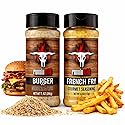 Burger & French Fry Seasoning Pack | No Artificial Flavors, No MSG added | Gourmet Seasoning for Hamburgers and Fries | Runnin' Wild Foods, 13.2