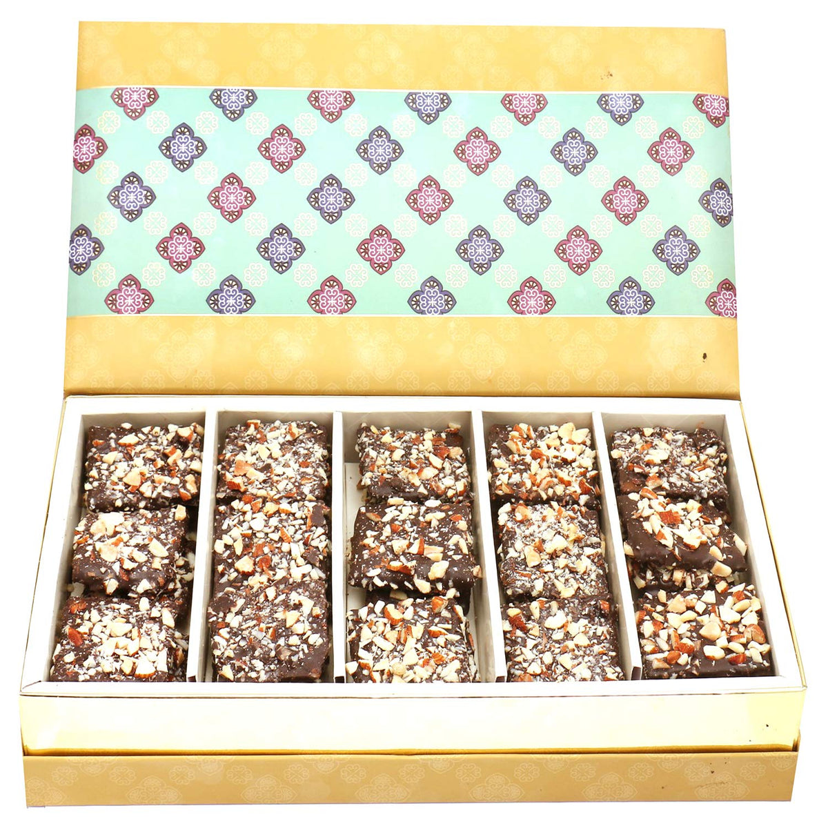 Ghasitaram Gifts Chocolate - 5 Part Print English Brittles Chocolates Box