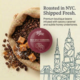 HiLine Coffee HiLine Espresso Coffee Pods, Salted Caramel Flavored Coffee, 20 Count Pack of 1 , Single Cup Espresso Capsules, Compatible