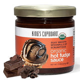King's Cupboard Organic Hot Fudge Sauce - The Perfect Hot Chocolate Sauce for Topping Ice Cream & Desserts, Coffee Drizzle, Baking, Fondue