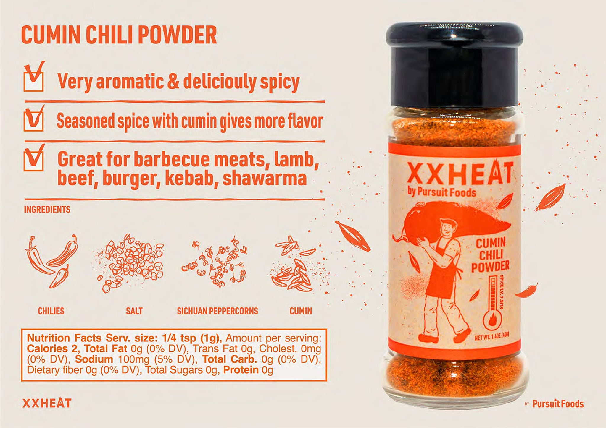 XXHeat Combo Pack - Chili Powder and Cumin Chili Powder