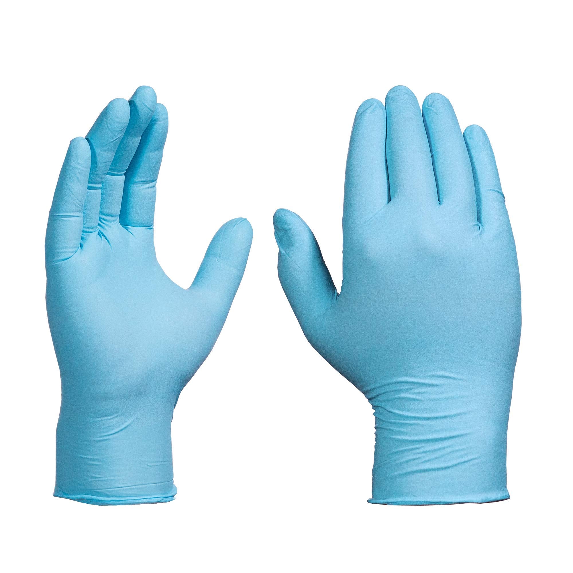 GLOVEWORKS Blue Disposable Nitrile Industrial Gloves, 5 Mil, Latex & Powder-Free, Food-Safe, Textured, Large, Case of 1000
