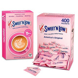 Sweet’N Low Bundle, 400 Sweetener Packets for Coffee & Tea + 8 Oz Bulk Box for Cooking & Baking, Strawberry