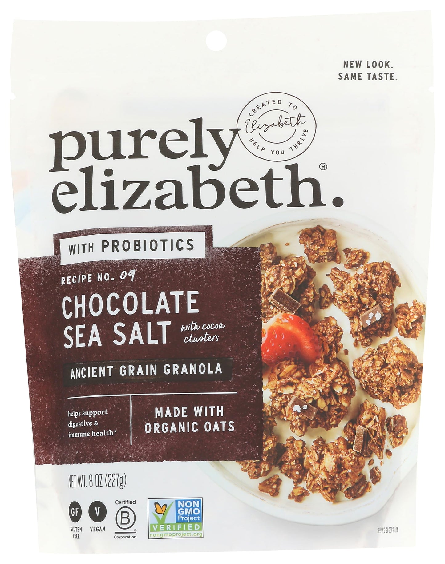 Purely Elizabeth, Cereal Granola Chocolate, 8 Ounce