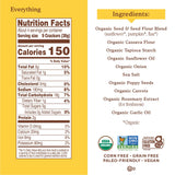 Simple Mills Organic Seed Crackers, Everything, Gluten Free, Flax Seed, Sunflower Seeds, Corn Free, Low-Calorie Snacks, Plant Based, Nutrient Dense