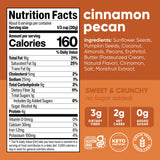 NuTrail Nut Granola Cereal, Cinnamon Pecan, No Sugar Added, Gluten Free, Grain Free, Keto, Low Carb, Healthy Breakfast Cereal 8 oz (Pack of 6)