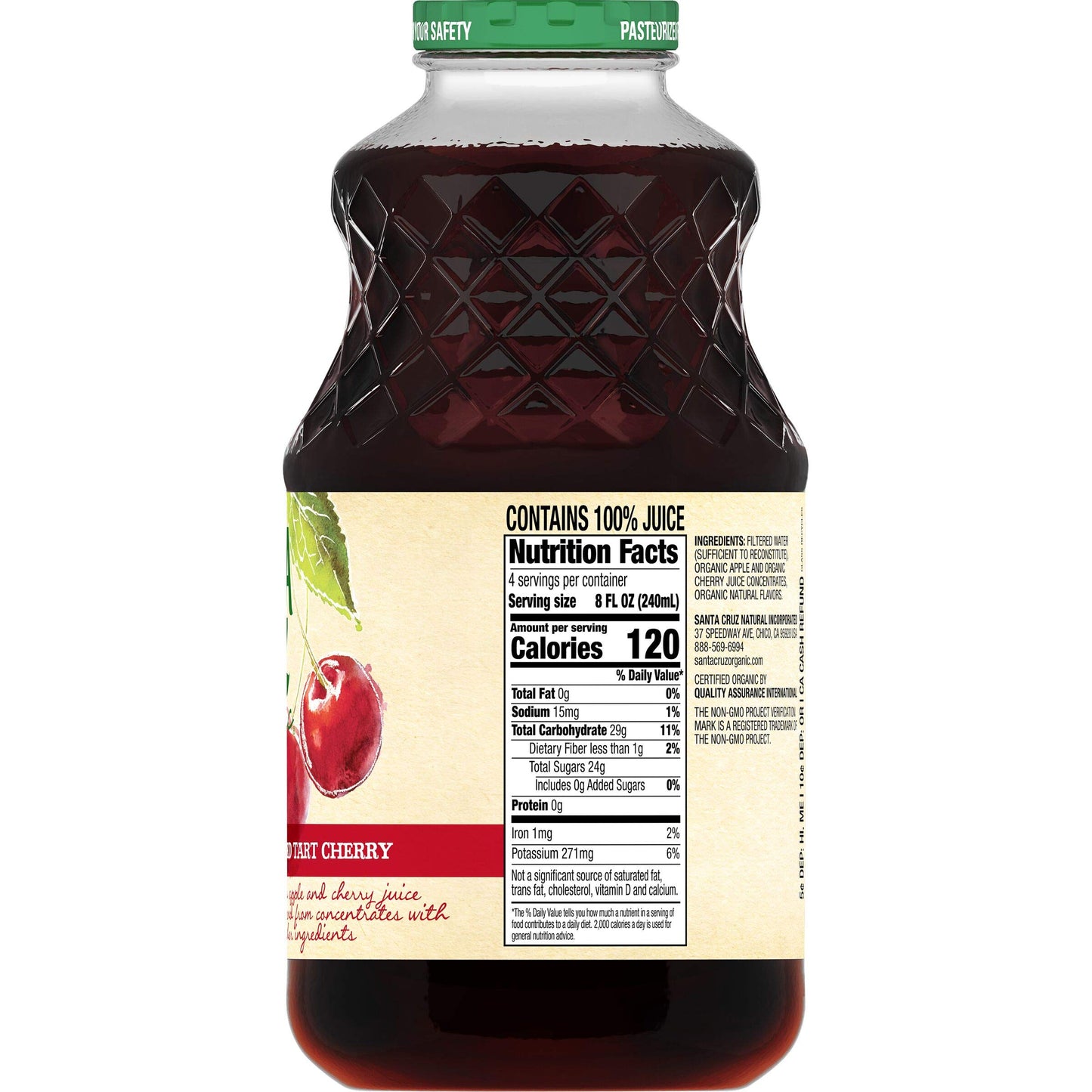 Santa Cruz Organics, Santa Cruz Juice Cherry Red Tart
