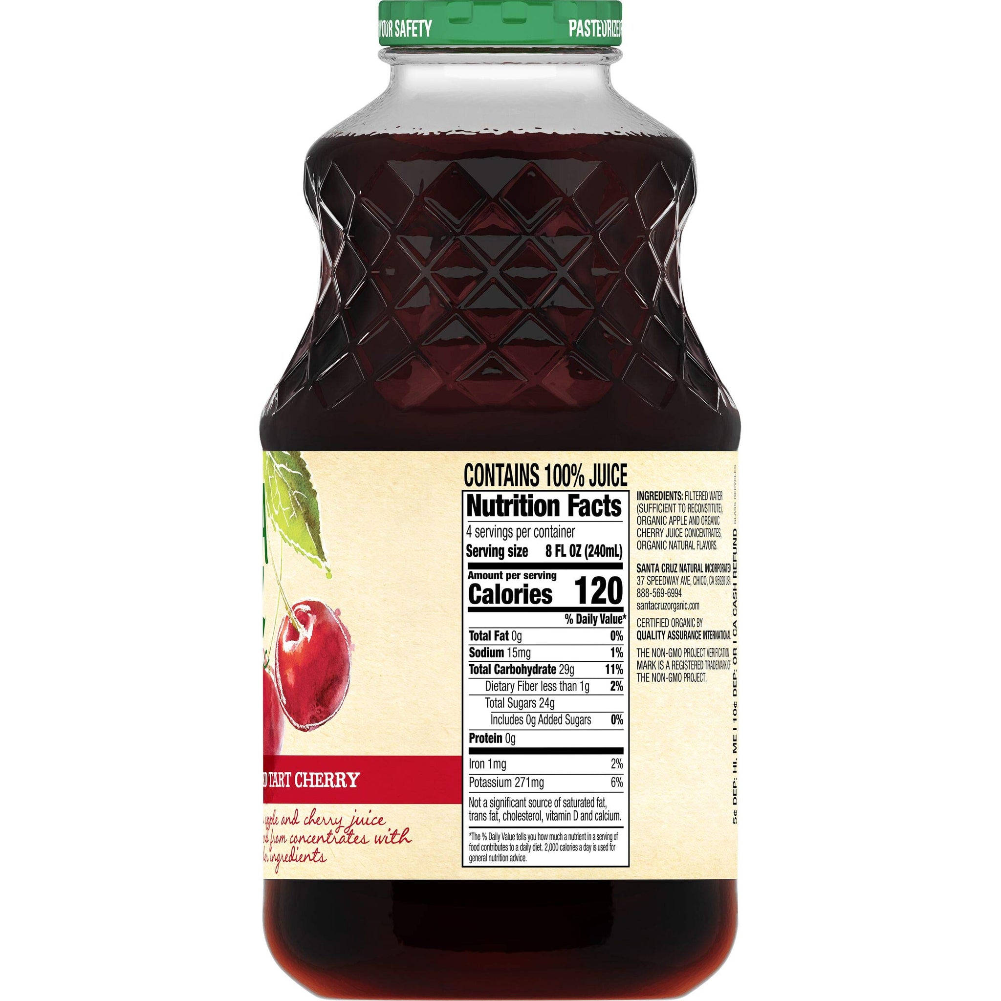 Santa Cruz Organics, Santa Cruz Juice Cherry Red Tart