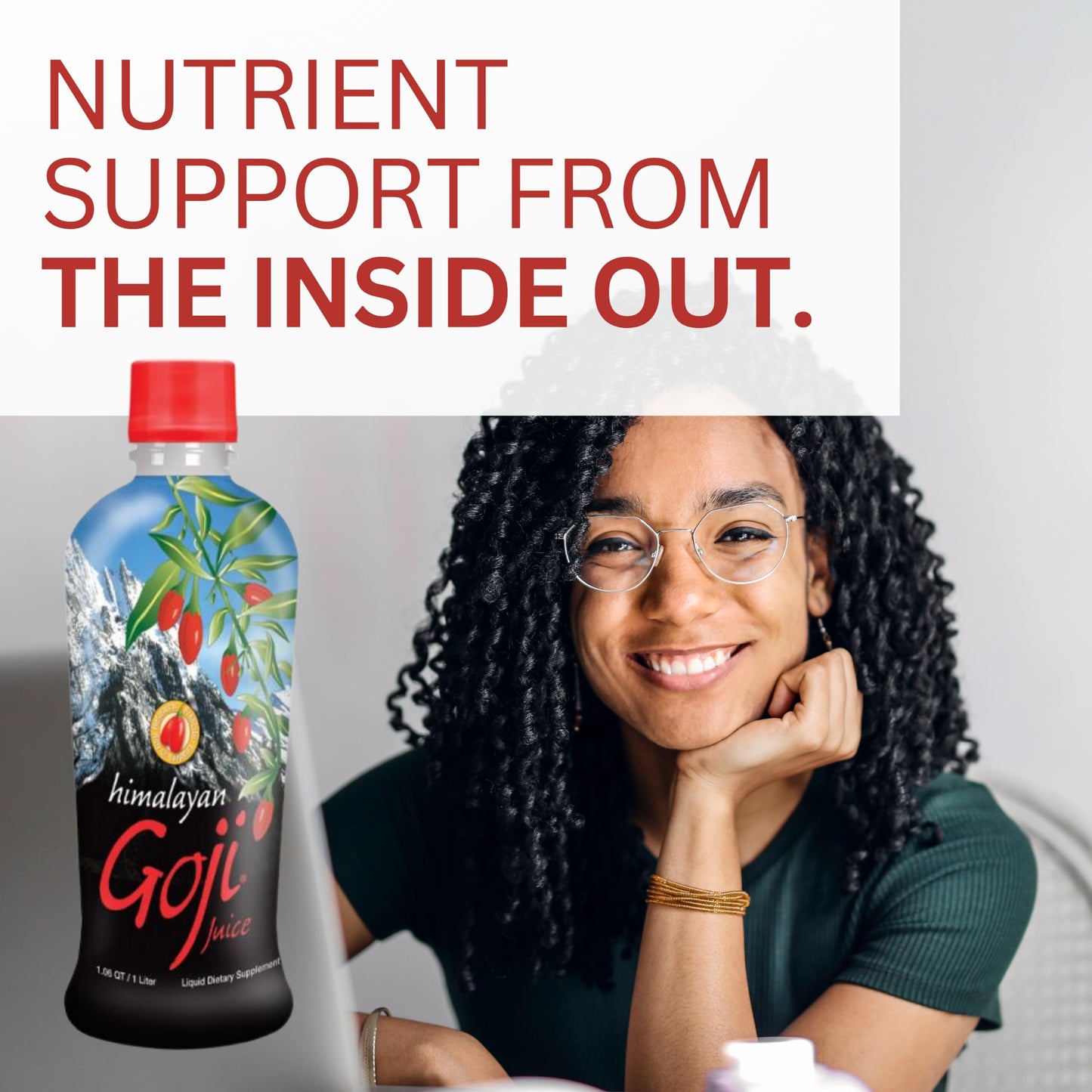 Youngevity Himalayan Goji Berry Juice - Premium Quality 100% Natural Goji Juice - Vitamin and Antioxidant Rich Superfruit Supplement - No Added Sugar