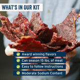 PS Seasoning Jerky Seasoning & Cure Kit Bundle - Teriyaki and Maple Jalapeno, Make Up to 30 lbs of Meat for Flavorful Jerky, Low-Sugar Seasoning