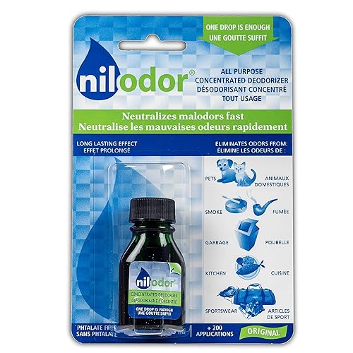 Nilodor - Air Freshener and Odor Neutralizer - Eliminates Odors from Pets, Smoke, Garbage, Kitchen and Sportwear (Original, Drops)