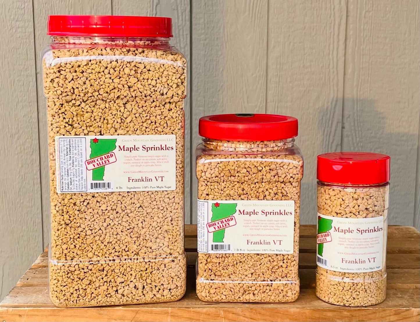 Green Mountain Goodness, Pure Vermont Maple Sprinkles Crunch (Perfect Yogurt & Ice Cream Topping)