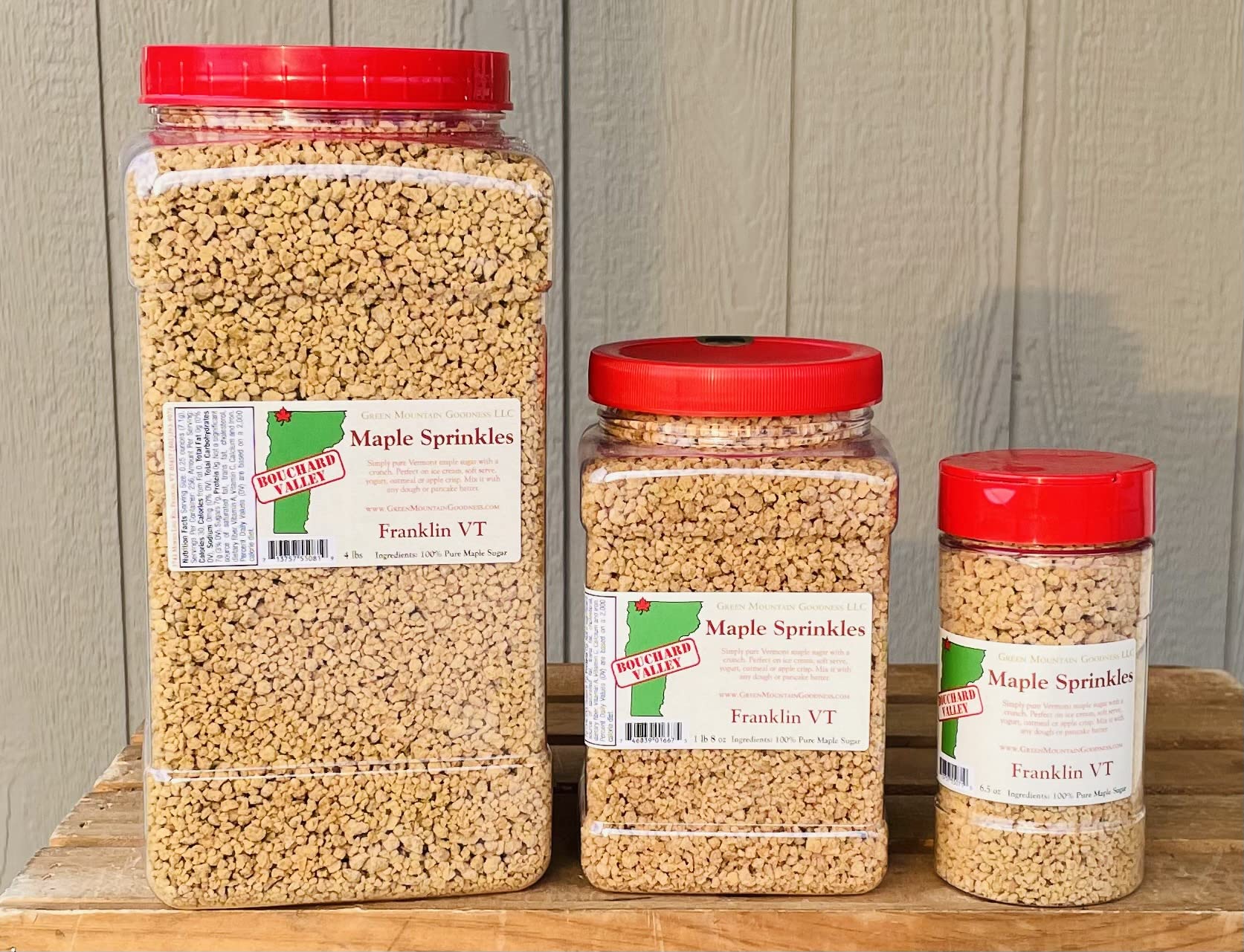Green Mountain Goodness, Pure Vermont Maple Sprinkles Crunch (Perfect Yogurt & Ice Cream Topping)