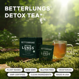 Betterbrand Mullein Tea Bags for Lung Detox - Respiratory Support with Thyme, Elderberry, Ginseng, Ginger, Caffeine Free Herbal Blend - 15 Tea Bags